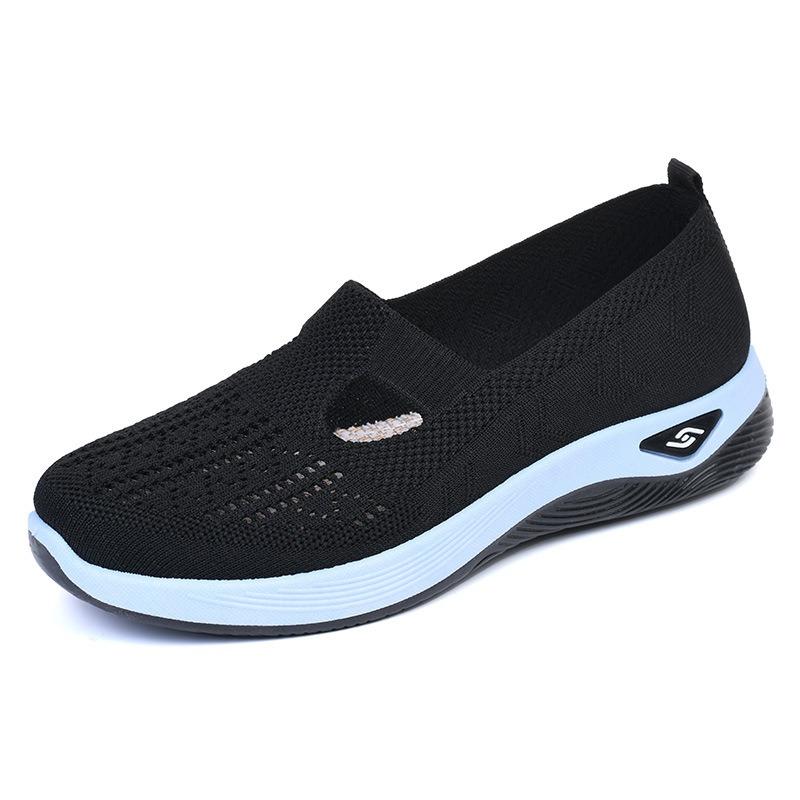 Old Beijing cloth shoes mother shoes summer breathable sandals non-slip soft-soled elderly shoes women's casual old walking shoes