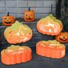 Halloween Pumpkin Lamp Silicone Mold Light Holder Lanterns Decoration Hollowed Luminous Ornament Indoor Outdoor Scenes Decor