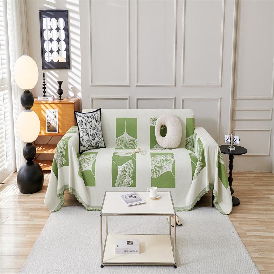 New Arrival Sofa Towel New Chinese Style Green Bamboo Sofa Cover Universal Set Four Seasons Universal Breathable Sofa Cover
