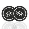 2Pcs Car Anti-Slip Silicone Coaster Water Cup Pads For KIA KX7 RIO Sportage Sorento K5 Optima Oprius Forte Soul Ceed Accessories