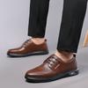 Brand Men Leather Shoes Platform Lace Up Casuals British Style Business Social Formal Shoes for Men Zapatos De Cuero Para Hombre