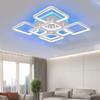 Modern Simple Style LED Pendant Lamp Ceiling Chandelier Blue Pink Purple APP with Remote Control Dimmable Interior Pendant Lamp