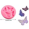 Food Grade Silicone Butterfly Molds 4Pcs Reusable DIY Candy Chocolate Dessert Fondant Molds Safe For Oven Freezer
