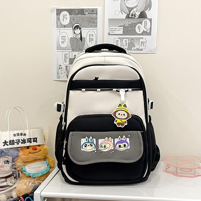 College Cute Style Cartoon Printed Student Backpack  For Use Daily