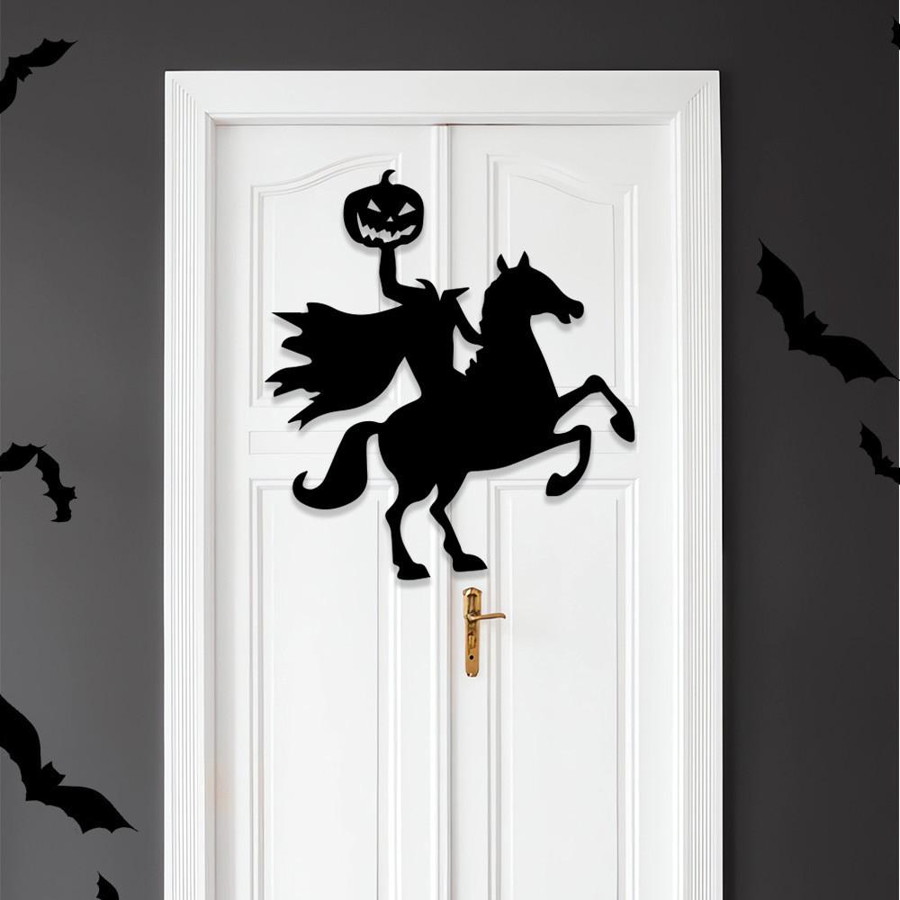 Halloween Wall Charming Decor Felt Stickers Skull Hand Pumpkin Door Design For Festivities