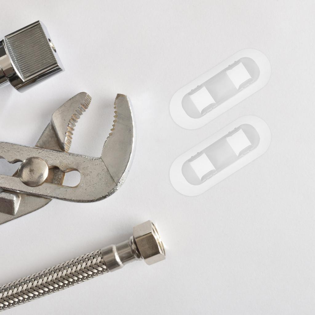 20Pcs Self-Adhesive Drain Pipe Holder Clamps 13-16Mm Outlet Fixed Buckle Hose Clips for Washing Machine Pipe Support Home