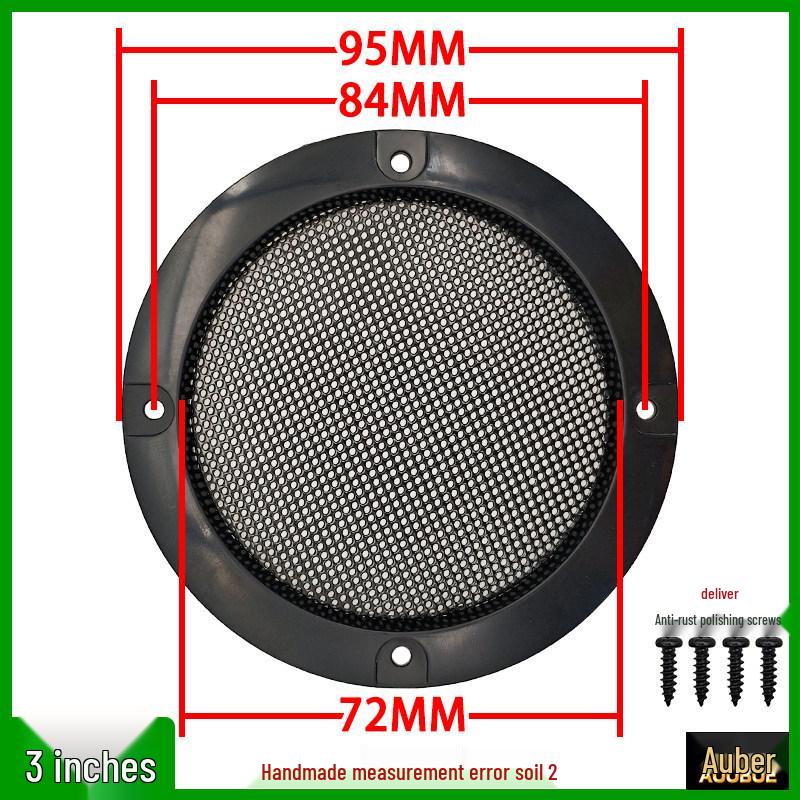 Speaker Grille Metal Mesh Dustproof Covers: 2-10 Inch Sizes for Car Speakers