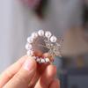 Elegant Wreath Butterfly Brooch Trend Rhinestone Circle Brooches Circle Butterfly Brooch  Jewelry