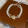 Retro Zircon Cat Pearl Bracelet: Elegant, Fashionable, and Versatile Jewelry for Women.