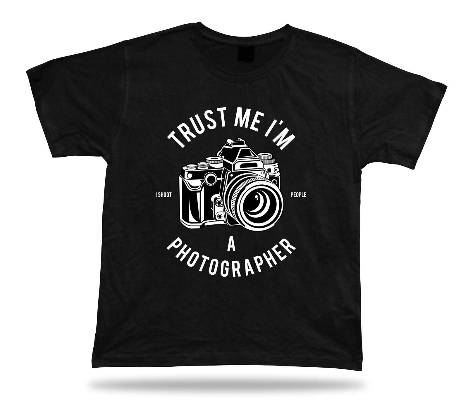 Trust me I m a photographer black and white t shirt style modern new design XL
