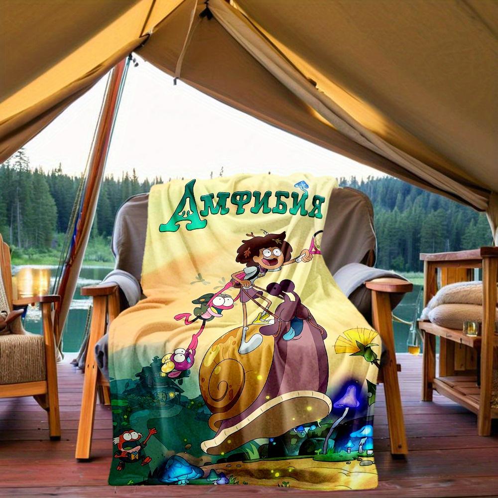 1pc, Disney Amphibia Anne Boonchuy and Friends Blanket, Soft Warm Throw Blanket for Friend, Outdoor Blankets, Living Room, Travel