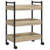 Kitchen Trolley Sonoma Oak 50x30x70 cm Particleboard