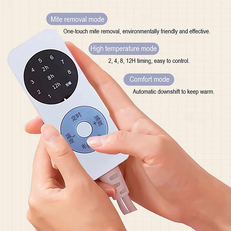 High Quality Intelligent Electric Heating Blanket 2/6/8/12 Hours 4-Speed Timing Winter Home Warming Thickened Heating Bed Sheets