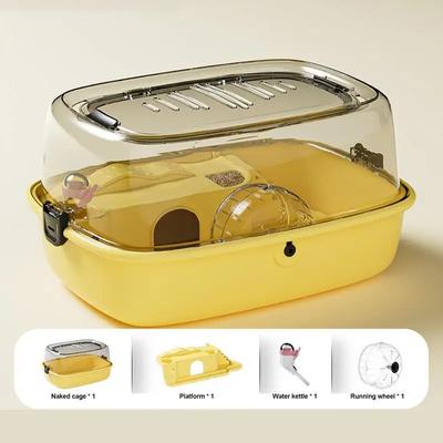 Double Layer New Hamster Cage Extra Large Panoramic Acrylic Hamster Villa Golden Bear Breeding Box