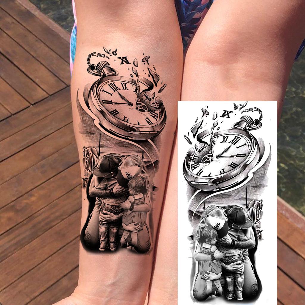 1 lapelis Realistiški Jėzaus Šventosios Motinos Maldos Laikini Tatuiruotės Vyrams Moterims Suaugusiems Ilgai Išliekančios Vandeniui Atsparios Laikinos Netikros Tatuiruotės Lipdukas