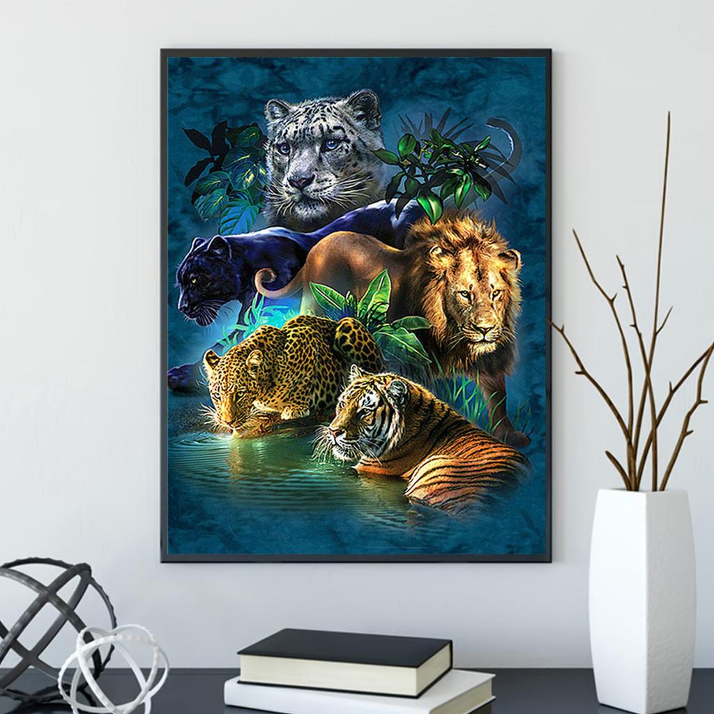 5D DIY Diamantové malování Zvířata Sada křížkové výšivky Mozaika Diamantová výšivka Růže Plný kulatý/čtvercový vrták Domácí dekorace