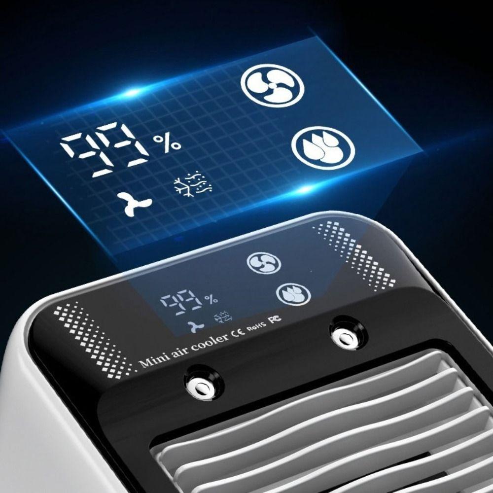 Ultrasonic Atomization Desktop Air Cooler Mute Operation Electric Fan  Office Humidification
