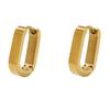 European and American stainless steel earrings, high-end fashion stud earrings, versatile temperament, niche, simple trend earrings