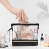 Storage Bag Clear Cosmetic Bag Make Toiletry Bag, Waterproof Pouch for Women Purse for Toiletries Accessories Brushes