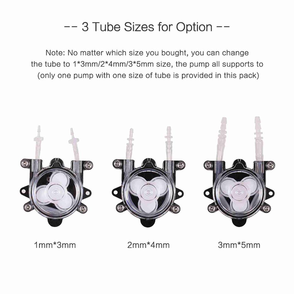 DC 6V DIY Dosing Pump Mini Peristaltic Dosing Head Self Priming Function Large  150ml Min for Aquarium Lab Chemical