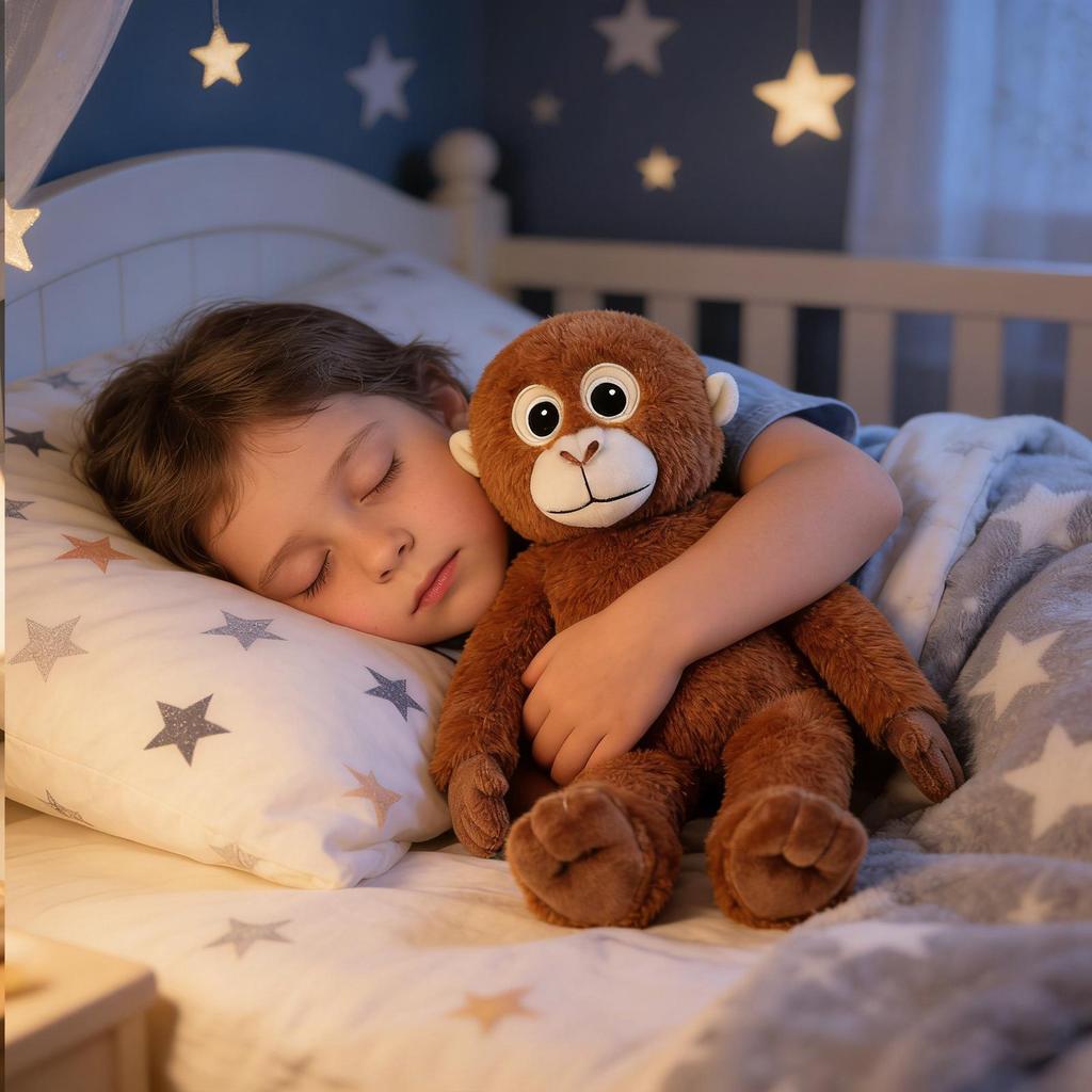 Monkey Plush Toy with Long Hands Realistic Soft Stuffed Animal Doll Small Monkey Plush for Kids Girls Boys Birthday Gifts