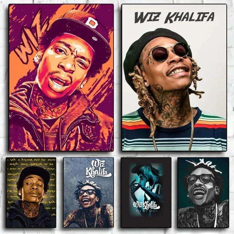 Wiz Khalifa Dekoration Kunstposter Wandkunst Personalisierbares Geschenk Modernes Familien Schlafzimmer Dekor Leinwandgemälde