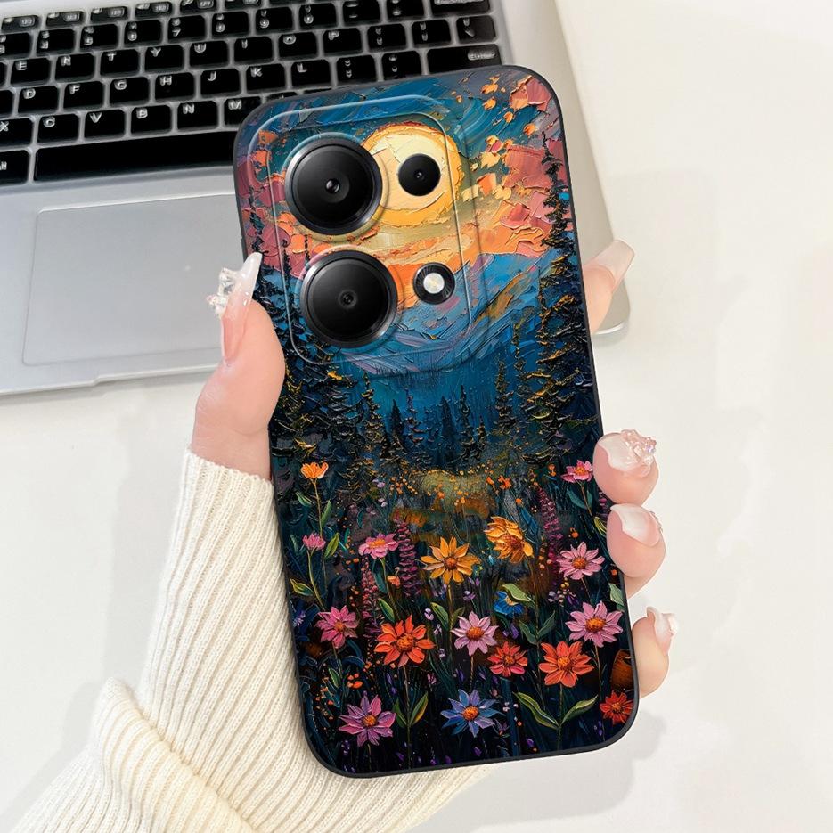 For Xiaomi Redmi Note 13 4G Case Note13 Pro Cute Fashion Candy Painted Cover Soft TPU Phone Case For Redmi Note 13 Pro Plus Bags