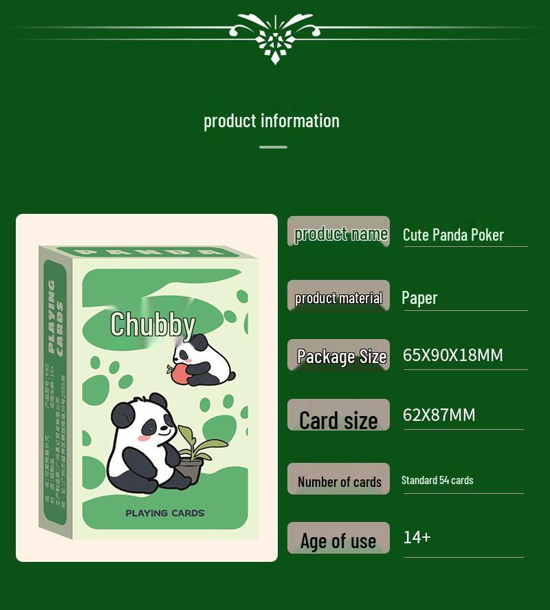 Mini Cute Duck Pocket Poker Cards for Kids - Werewolf Table Game