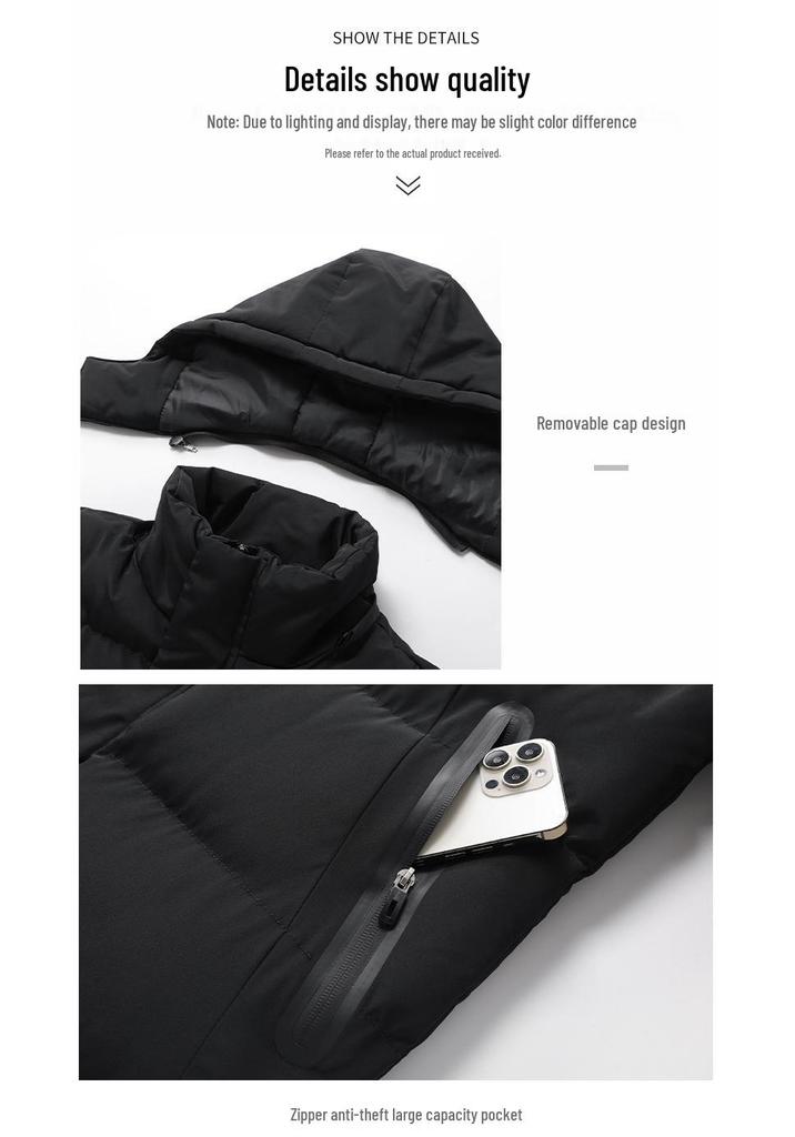 2025 Winter Long Over-the-Knee Couple's Sports Cotton Coat - Warm, Casual, Cold-Protection
