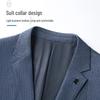 MONTAGUT Men's Ripple Texture Business Casual Suit Jacket