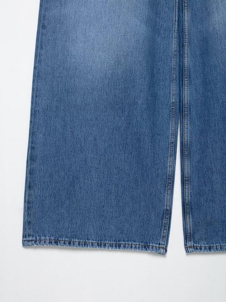 2025 Early Spring Women’s Fashion: Short-Sleeve Denim Shirt & Straight-Leg Pants Set – Euro-American Style