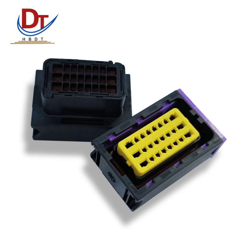 Автомобильная проводка DJ7242 24-контактный смешанный разъем Пластиковый корпус разъема 24-pin Mixed Socket Housing