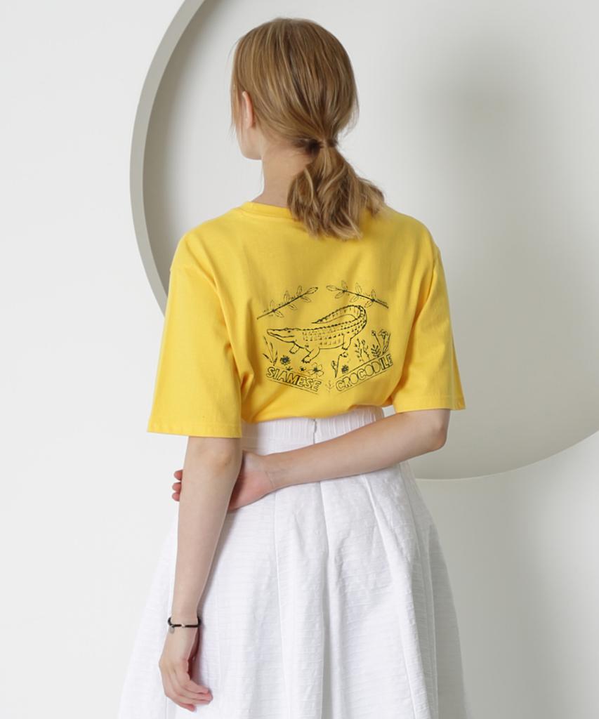 Eoboneoseu Crocodile Short Sleeve T-Shirt [Yellow]