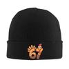 67 Thanksgiving Funny Turkey Thanksgiving 67 Turkey Beanie Hats Bonnet Hats Male Trendy Kpop Knitted Hat Winter Elastic Caps