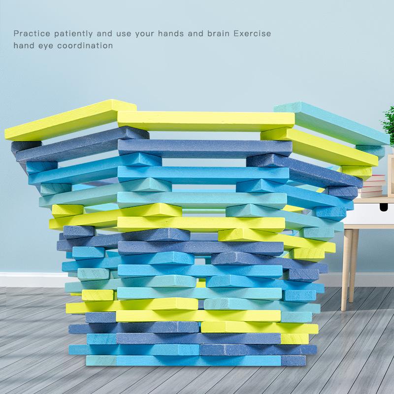 Puzzle Caple Versatile Building Block Dominoes Layered High DIY Building