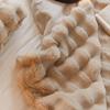 Soft Warm Faux Fur Rabbit Plush Blanket Warm Thickened Leisure Blanket In Winter Fluffy Blanket Blankets for Beds