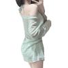 Pure Desire Lazy Style Hot Girl Blouse Bikini Split Three-piece Sexy Long-sleeved Swimming Suit Female