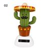 Cactus Auto-swinging Solar Sun Flower Plant Jewelry Car Interiors Ornaments Dancing Doll Figurines Miniature Car Home Decoration
