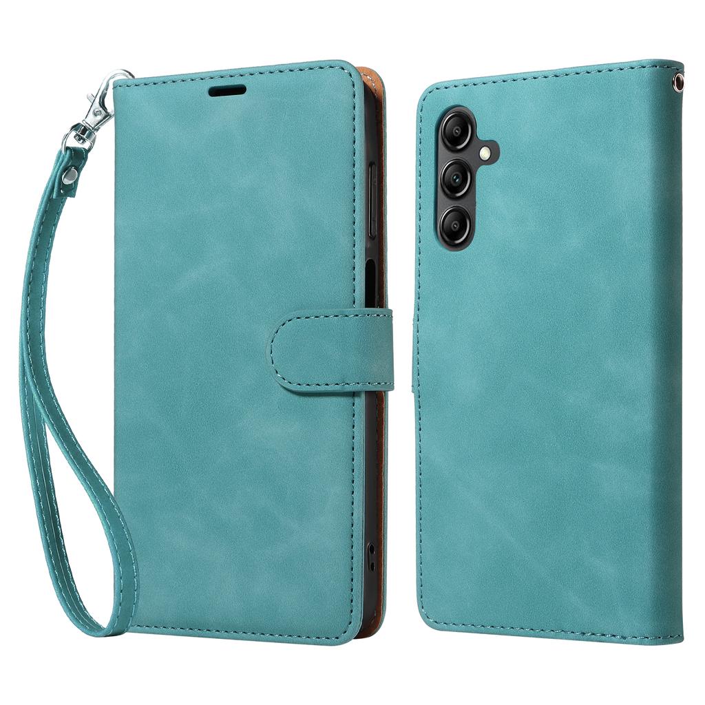 For Samsung Galaxy A55 5G Case with Thickened Strap RFID Blocking Wallet Stand Leather Flip Phone Cover