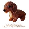 Dog Bead Embroidery Kit Three-Dimensional Dog Animal Bead Embroidery Kit Ornament Making Sewing Art Complete Accessories for