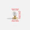 Nordic Art Handle/Natural Crystal +Brass Cabinet Handle and Knob T Bar Bedroom Door Handle Drawer Knobs for Furniture Hardware