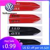 2026 Hot Sticker 20x2.9cm Car Side Fender Emblem Sticker for Volkswagen GTI GTD Logo Golf Passat Touareg Lavida Santana Jetta Be