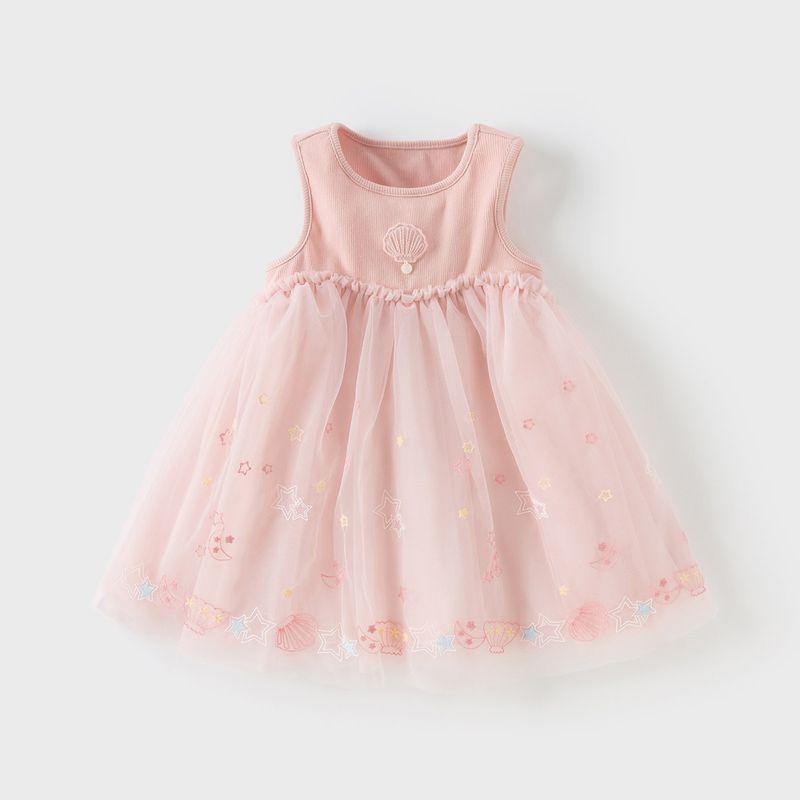 

David Bella Kidsren s Dress 2026 New Style Vest Dress for Girls, New Style Mesh Princess Dress for Baby Girls, Summer Dress Pink [Ready in Stock] 140