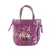 Ethnic Style Embroidery Flower Handbag Leaf Small Purse Wallet Elegant Hanfu Drawstrings Bag  Daily