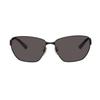 Balenciaga Mirror Logo Irregular Shape Sunglasses Men Sunglasses Black BB0337SK001