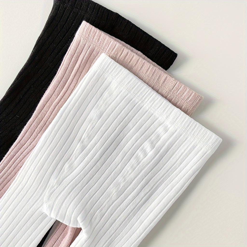 4 páry dívčích punčocháčů, jednobarevné, pružná pletenina, směs polyesteru, pouze ruční praní, punčocháče pro batolata a děti, módní doplněk k šatům