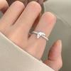 Women's Ring Cute Shape Index Finger Ring Exquisite Braid Ring Opening Adjustable Simple Fashion Party Jewelry Festival Gift New