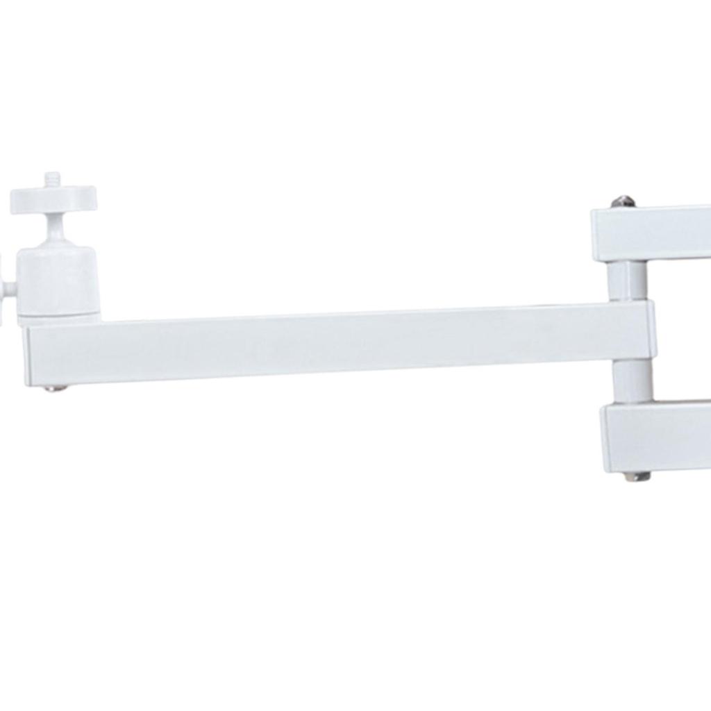 Wall Mount Bracket Stand Metal Heavy Duty Adjustable Device Holder with 1/4" Ball Head for Home