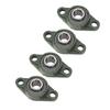 4PCS Pillow Block Bearings UCFL205 Thickened Outer Spherical Metal Bearing Block with Screws