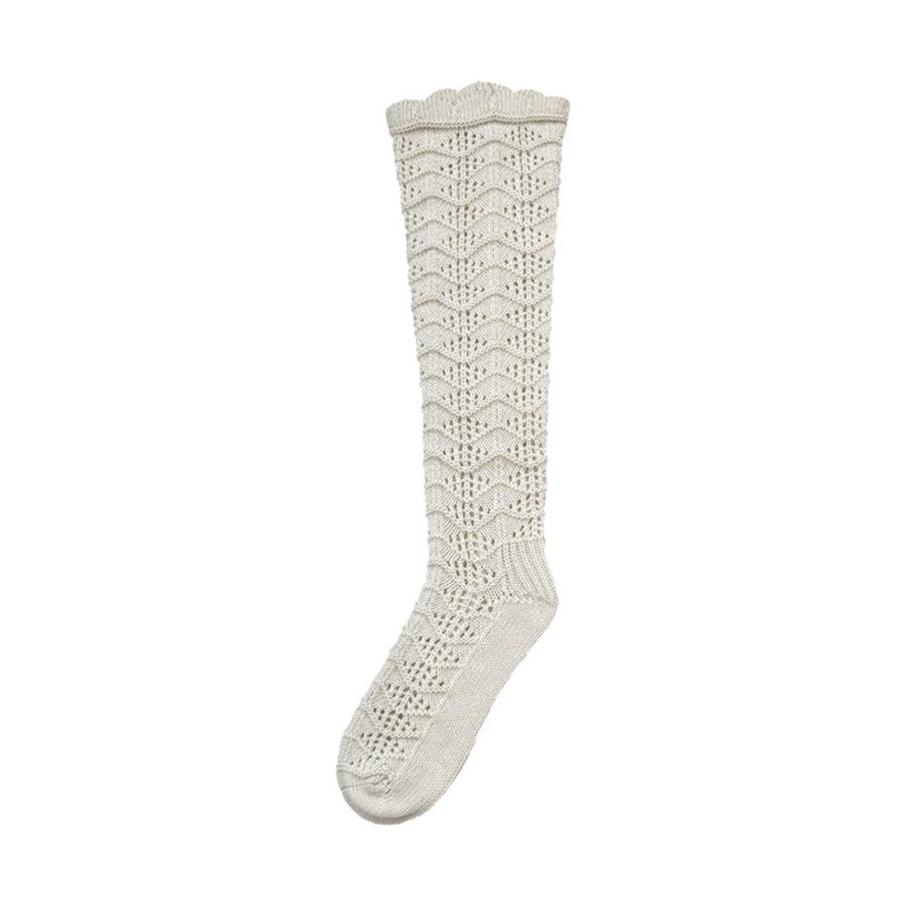 New Knitted Hollow Calf Socks Warmth Harajuku Street Stacked Long Tube Socks Casual Breathable Mid Tube Socks Women Girls